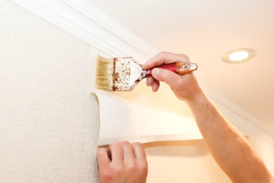 Pose de papier peint à Lasse — revêtements muraux et toiles de verre
